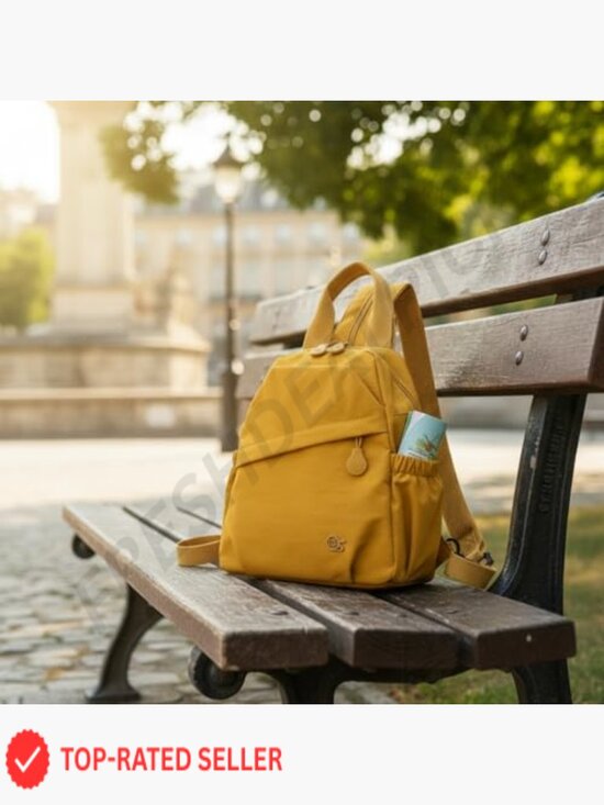 Convertible Sling Backpack for Women, Water-Resistant Lightweight Nylon Travel main image 5